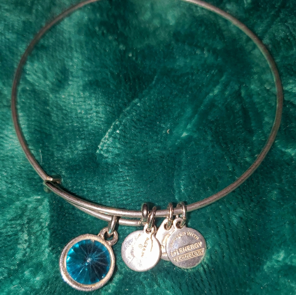 Alex & Ani December birthstone charm bracelet